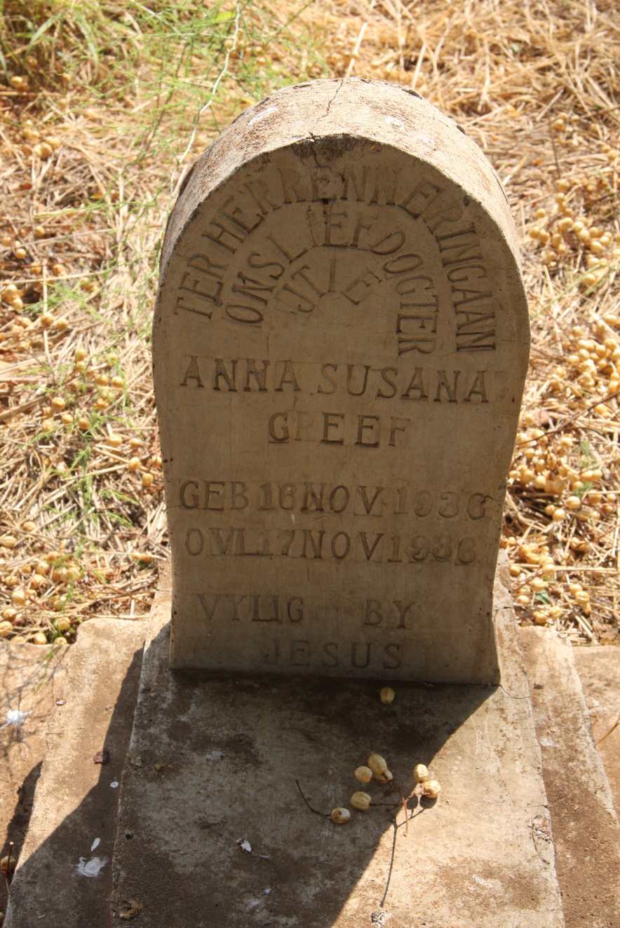 GREEF Anna Susana 1936-1936