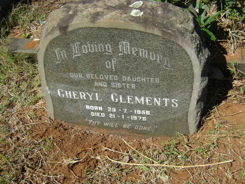 CLEMENTS Cheryl 1956-1976