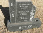 BECKER Benjamin Frans 1927-1999