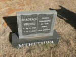 MTHETHWA Shadrack Sibusiso 1968-2005