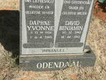 ODENDAAL David Benjamin 1942-2012 & Daphne Yvonne 1936-2005