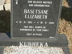 KUBHEKA Basetsane Elizabeth 1915-2005