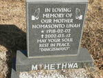 MTHETHWA Obed 1918-2002