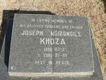 KHOZA Joseph Ngibongile 1956-2002