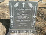 MTHIMKULU Matsidiso Christina 1929-2003