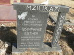 MZILIKAZI Ndimphiwe Esther 1968-2000
