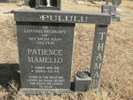 PULULU THAMAL Patience Mamello 1967-2001