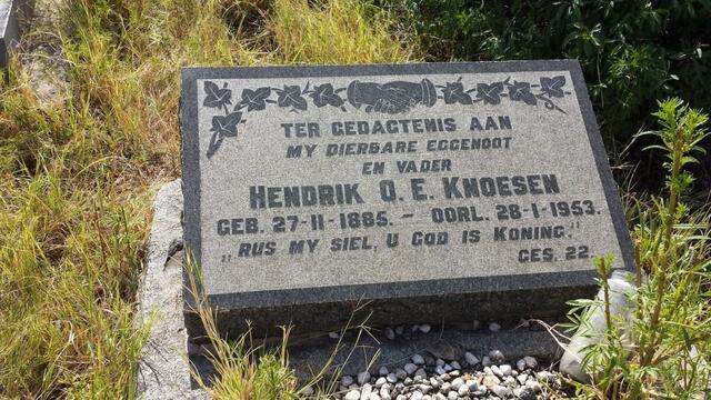 KNOESEN Hendrik O.E. 1885-1983