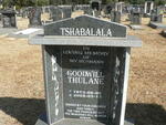 TSHABALALA Goodwin Thulane 1973-2008