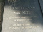 DRIEL Leendert Jacob, van 1907-2003