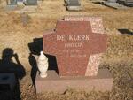 KLERK Phillip, de 1942-1995