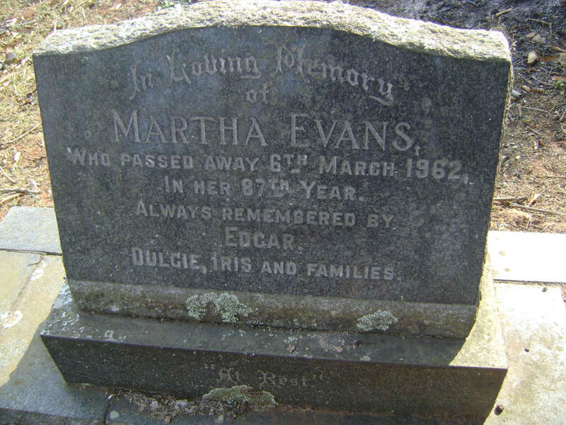 EVANS Martha -1962