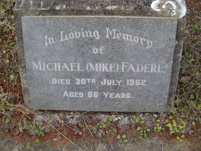 FADERL Michael -1962
