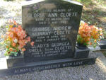 CLOETE George Andrew Murray 1919-1992 :: CLOETE Gloria Ann 1946-1946 :: SHELL Gladys Georgea nee CLOETE 1944-1992