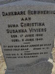VIVIERS Christina Susanna 1852-1940