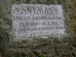 SNYMAN Adriana Johanna nee LOUW 1863-1950