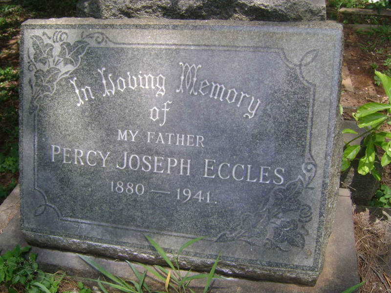 ECCLES Percy Joseph 1880-1941