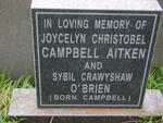 AITKEN Joycelyn Christobel, CAMPBELL  :: O'BRIEN Sybil Crawyshaw nee CAMPBELL