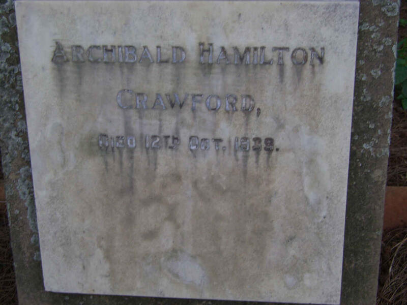 CRAWFORD Archibald Hamilton -1939