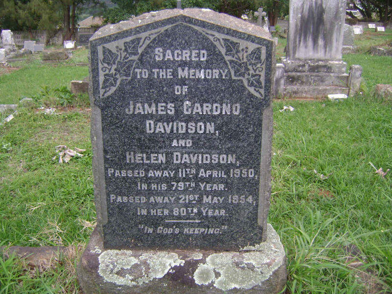 DAVIDSON James Cardno -1950 & Helen -1954