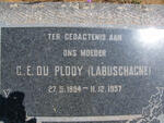PLOOY C.E., du nee LABUSCHAGNE 1894-1957
