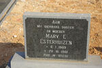 ESTERHUIZEN Mary E. 1909-1981