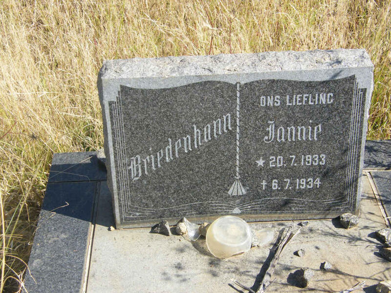 BRIEDENHANN Jannie 1933-1934