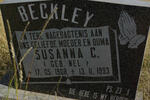 BECKLEY Susanna C. nee NEL 1908-1993
