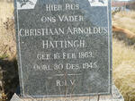 HATTINGH Christiaan Arnoldus 1863-1945