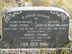 WALT Tjaart Petrus, van der 1890-1921 & Jeanetta Wilhelmina Maria 1895-1969 :: VAN DER WALT Andreas Stefanes 1918-1920