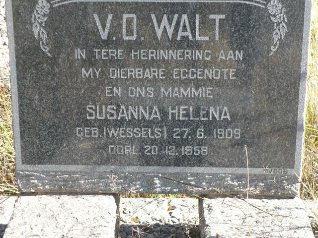 WALT Susanna Helena, v.d. nee WESSELS 1908-1958