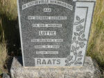 RAATS Lottie nee HUGO 1890-1958