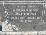 OLIVIER Jan F.H. 1894-1962