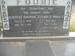 FOURIE Albertus Abraham 1908-1974 & Elizabeth Maria C. NEL 1911-1998