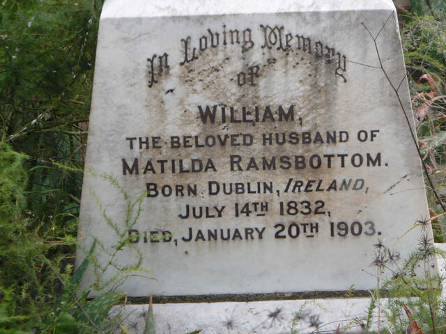 RAMSBOTTOM William 1832-1903