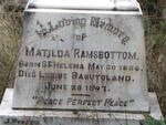 RAMSBOTTOM Matilda 1836-1907
