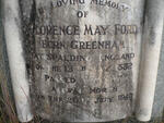 FORD Florence May nee GREENHAM 1882-1940