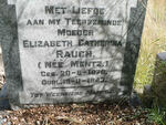 RAUCH Elizabeth Catherina nee MENTZ 1876-1943