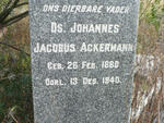 ACKERMANN Johannes Jacobus 1860-1940