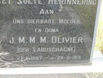 OLIVIER J.M.M.M. nee LABUSCHAGNE 1887-1971