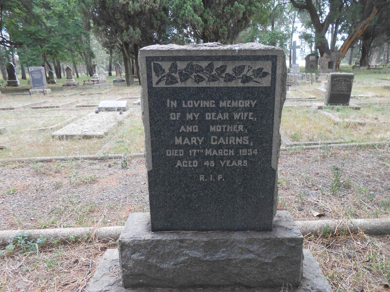 CAIRNS Mary -1934