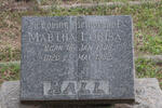 HALL Martha Louisa 1908-1952