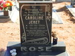 ROSE Caroline Jenet 1939-2008
