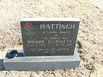 HATTINGH Marjorie Elizabeth 1909-1993