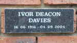DAVIES Ivor Deacon 1916-2004