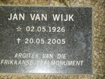 WIJK Jan, van 1926-2005