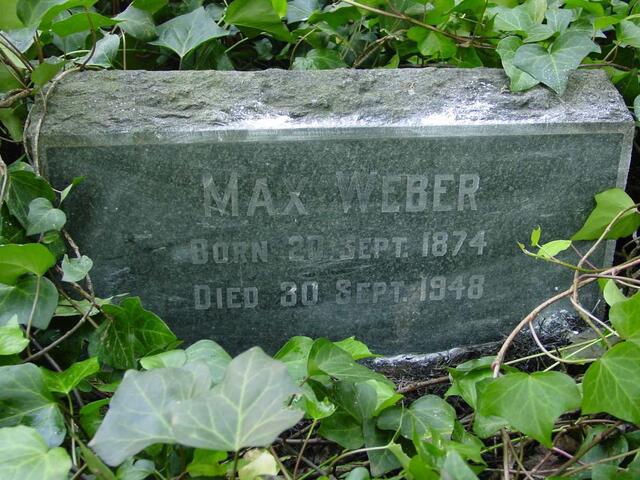 WEBER Max 1874-1948
