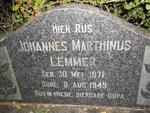 LEMMER Johannes Marthinus 1871-1949