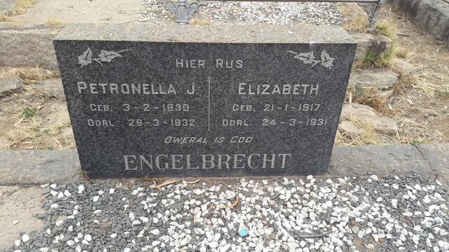 ENGELBRECHT Elizabeth 1917-1931 :: ENGELBRECHT Petronella J. 1930-1932