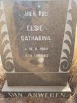ASWEGEN Elsie Catharina, van 1904-1983